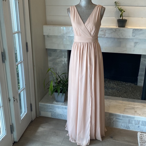 Lulus Thoughts of Hue Gardenia Surplice Maxi Dress - Picture 6 of 16
